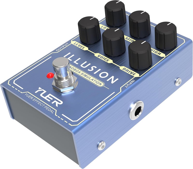 Kmise ILLUSION Guitar Pedal, Electric Guitar Effects Overdrive Pedals Mini Single Type DC 9V True Bypass - Image 2